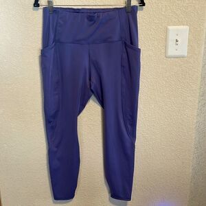 All in Motion- Women’s Purple Athleisure Workout Leggings Size XL with Pockets